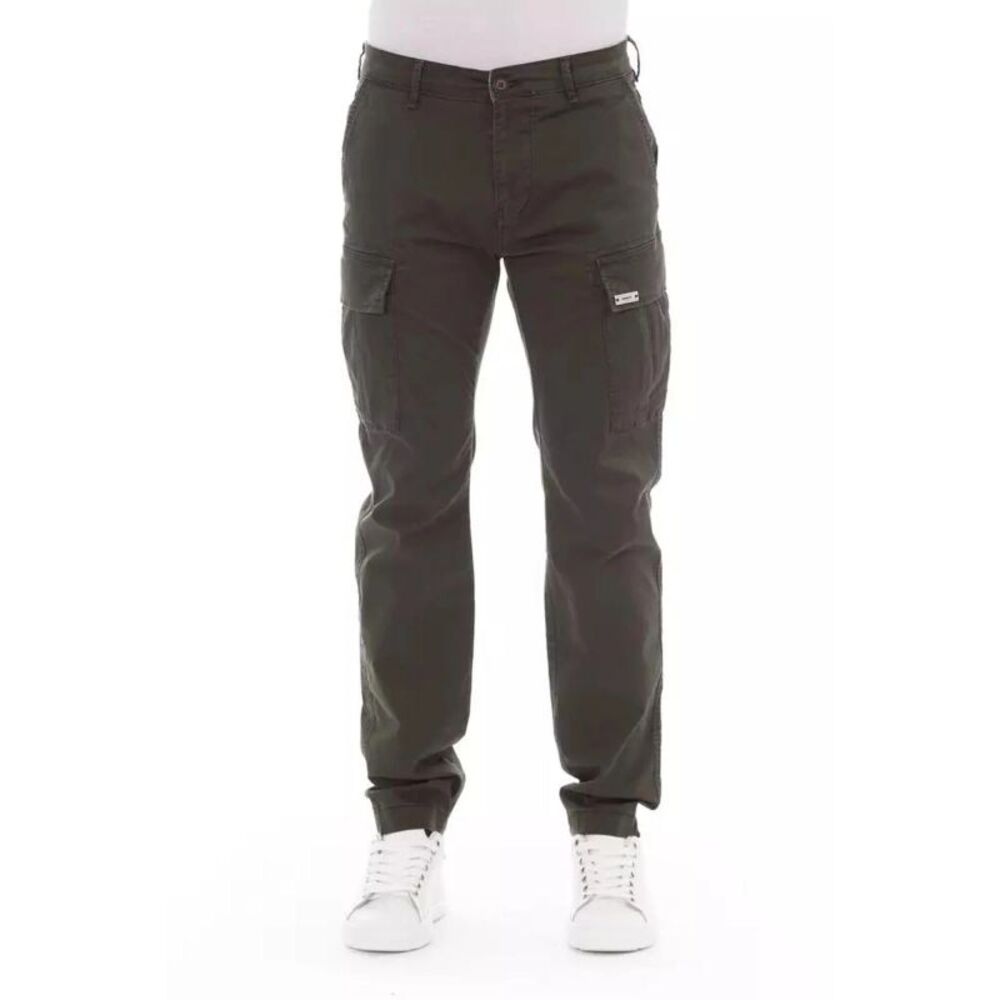Baldinini Trend Army Cotton Cargo Men's Pants
